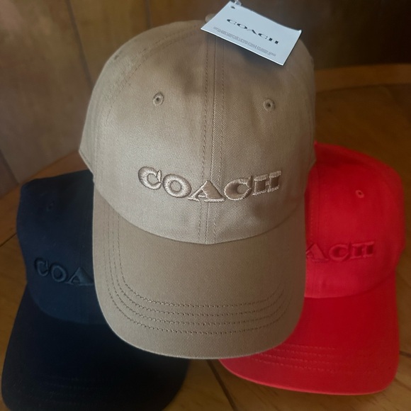 Coach Other - COACH Unisex Logo Embroidered Adjustable Hats in Black